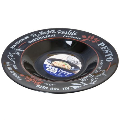 блюдо для пасты LUMINARC Френдс Тайм Блэк круглое, 29 см, стеклянное