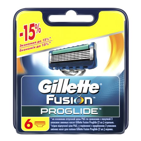 кассеты GILLETTE Fusion Pro Glide 6шт. муж.