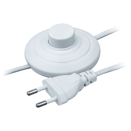 кабель для торшера NAVIGATOR 2x0,5 1,7 м. 2 А с выключателем, белый