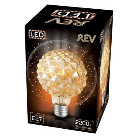 лампа филаментная REV 5Вт E27 450лм 2700K 220В шар G95