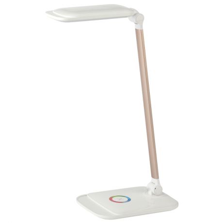 лампа настольная светодиодная ЭРА NLED-460 14Вт диммер USB-порт ночник белый с золотом