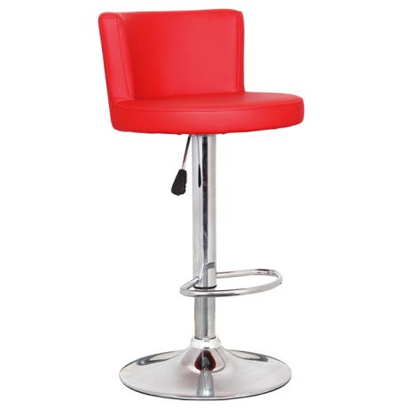 стул барный для кухни 450х500х810(1030) мм, красный, металлический