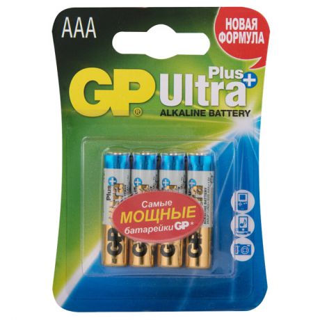 батарейка GP Ultra Plus AAA 4шт