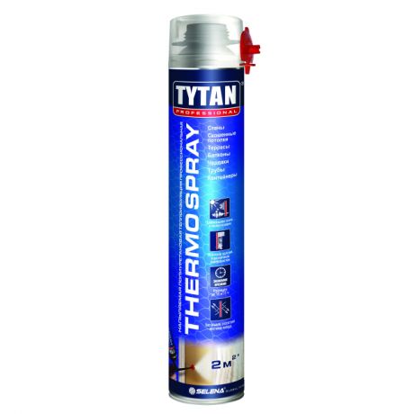 пена теплоизоляционная TYTAN Professional Thermospray напыляемая 870мл белая, арт.66220