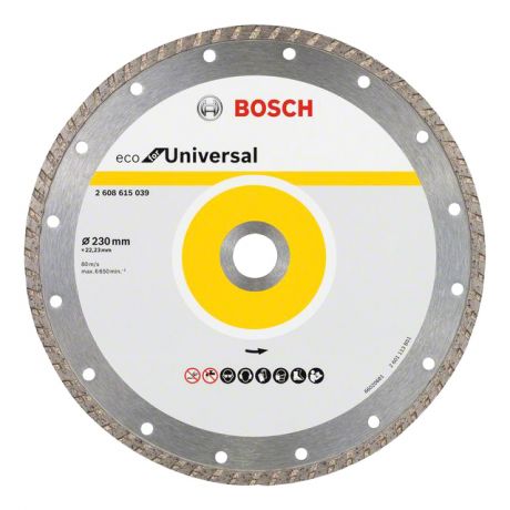 диск алмазный BOSCH ECO Universal 230х22,2х3,0 мм, турбированный