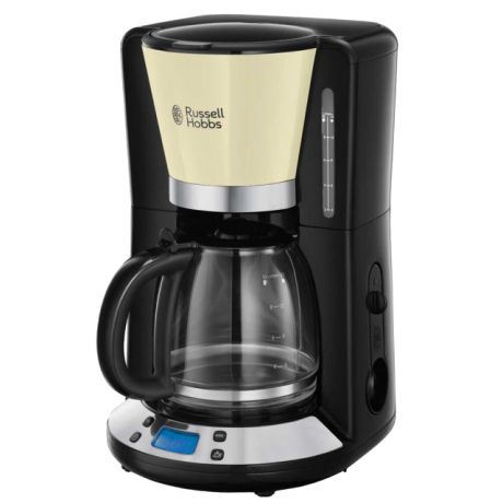 кофеварка RUSSELL HOBBS 24033-56 Colours Plus, 1100 Вт, 1,25 л, черный с бежевым