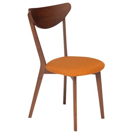 стул кухонный MAXI 485х545 мм, оранжевый, коричневый, деревянный