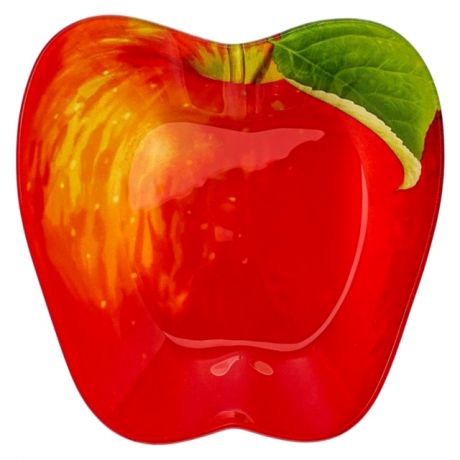 блюдо Red Apple 19х20 см, стеклянное