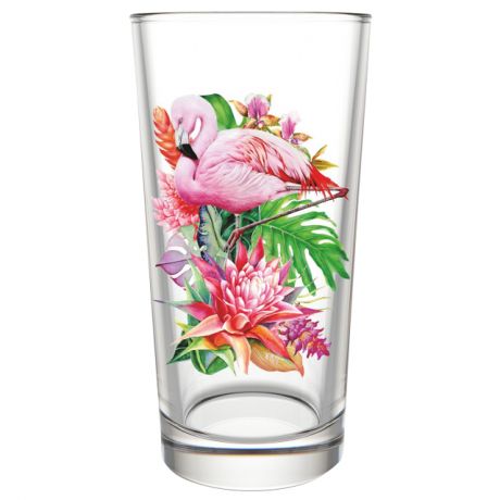 стакан Фламинго в тропиках 230мл стекло