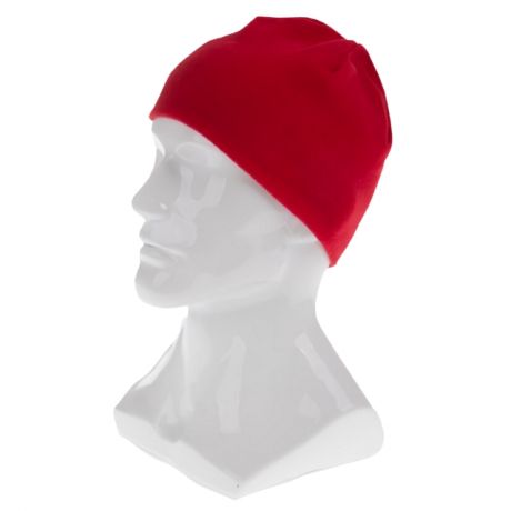 шапка из флиса для взрослых размер 58-59 красная