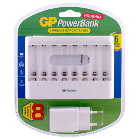 зарядное устройство GP U811GS-2CR1 USB-адаптер