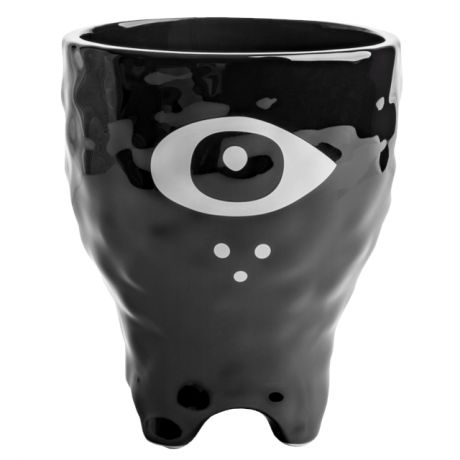 стакан MOROSHKA Irony керамика черный