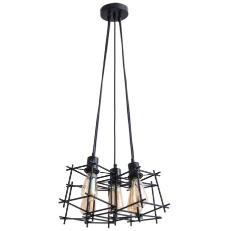 люстра подвесная ARTE LAMP Conwey 5x40Вт E27 металл крашеный черный