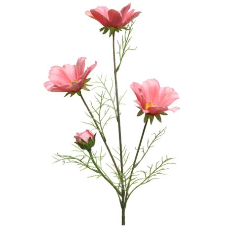 растение искусственное Космея розовая 64см