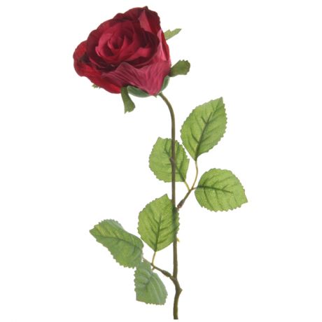 растение искусственное Роза бордовая 45см