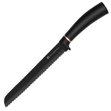нож ATMOSPHERE Black Swan 20см д/хлеба нерж.сталь/термопласт.резина