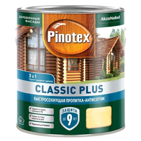 средство деревозащитное PINOTEX Classic Plus 2,5л ель натуральная, арт.5479948