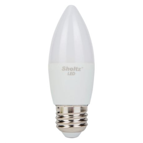 лампа светодиодная SHOLTZ 9Вт E27 600Лм 4200К свеча