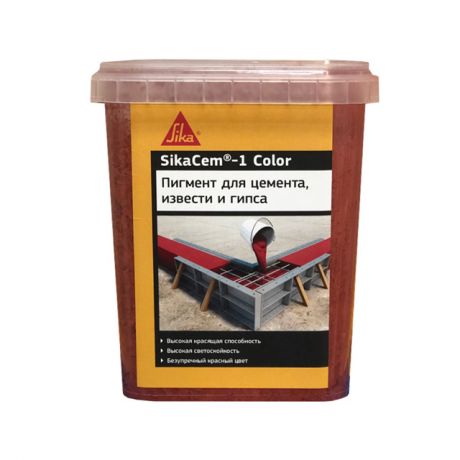 краситель SIKA SikaCem 1 Color для бетона и растворов 1кг коричневый, арт.614053
