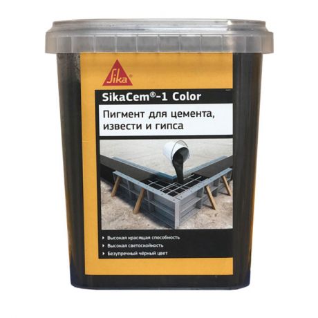 краситель SIKA SikaCem 1 Color для бетона и растворов 1кг черный, арт.614054