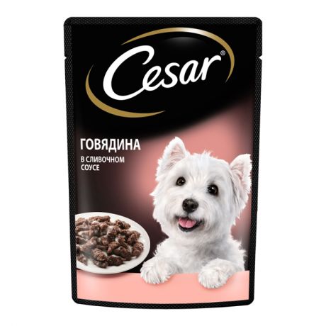корм для собак CESAR влажный говядина в сливочном соусе 85г