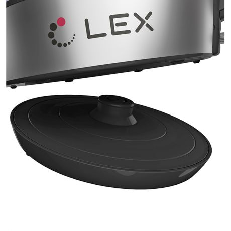 чайник LEX LX-3001-1 2200Вт 1,7л стекло черн./сереб.
