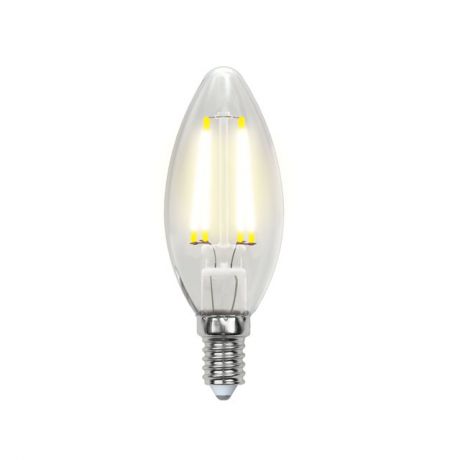 лампа филаментная UNIEL 7,5Вт E14 3000К свеча теплый свет