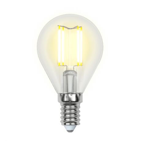 лампа филаментная UNIEL 7,5Вт E14 4000К шар белый свет