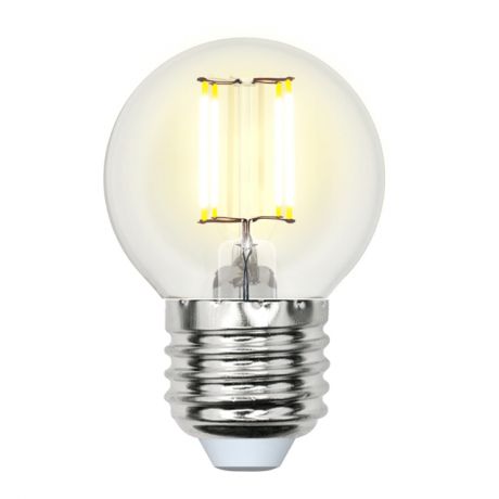 лампа филоментная UNIEL 7,5Вт E27 3000К шар теплый свет