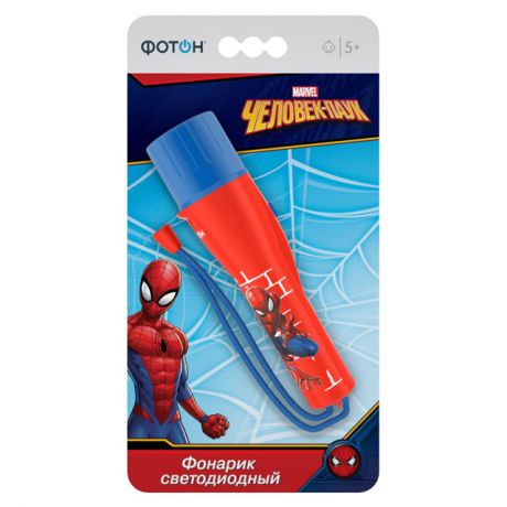 фонарик светодиодный ФОТОН 0,5Вт Marvel Человек-паук 2АА