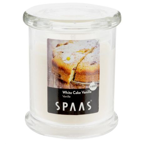 свеча в стекле SPAAS Премиум Ванильный пирог 9х11см 60ч/г аромат.