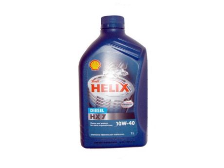 масло моторное SHELL Helix Diesel+, HX7 10W40, 1 л