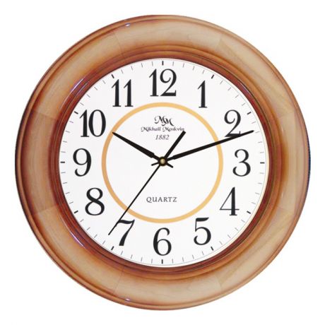 часы настенные 7038АМЦ1 D320мм светло-коричневый береза