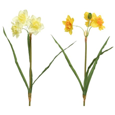 растение искусственное Нарцисс 40см цвет в асс-те