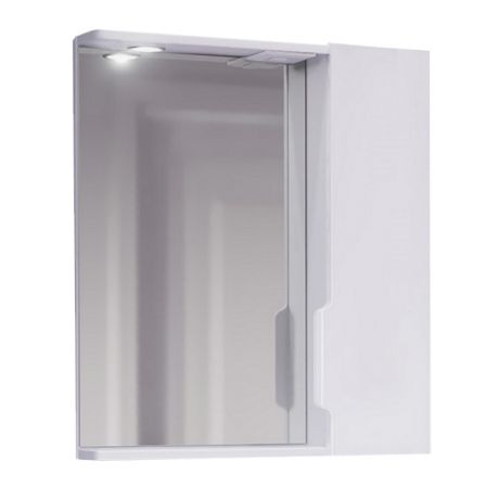 шкаф зеркальный JORNO Moduo Slim 50см с подсветкой белый