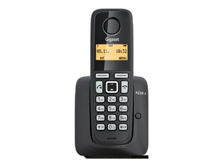 аппарат телефонный DECT GIGASET A220 BLACK черн.