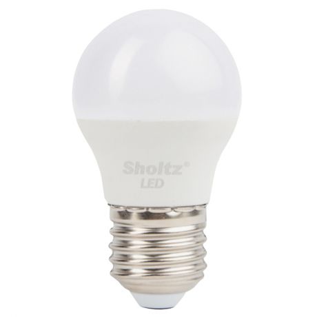 лампа светодиодная SHOLTZ 5Вт E27 400Лм 4200К шар
