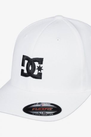 БЕЙСБОЛКА DC SHOES FLEXFIT® CAP STAR (WHITE / BLACK (xwwk), L/XL)