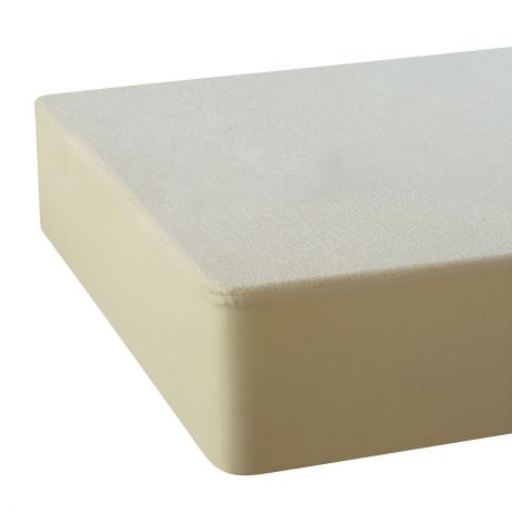 Чехол LaRedoute Защитный из непромокаемого мольтона переработанный хлопок с обработкой Pur Essential 80 x 200 см белый