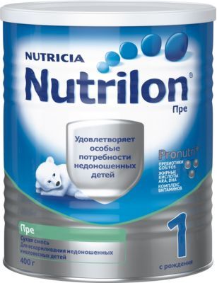 Nutrilon Специальная молочная смесь Nutrilon Пре 1 для недоношенных детей с 0 мес, 400 г