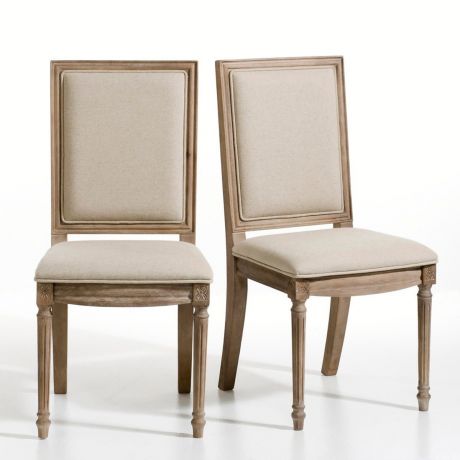 Комплект из 2 стульев в LaRedoute Стиле Людовика XVI Nottingham единый размер каштановый