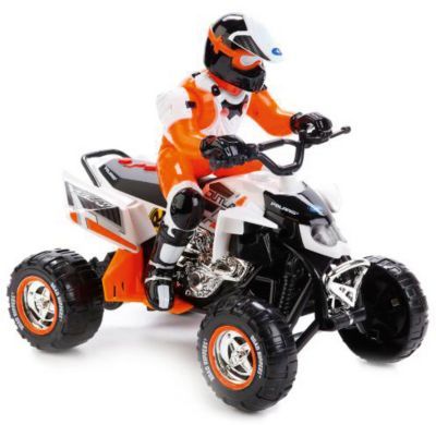 Toystate Квадроцикл Toystate с гонщиком (бело-оранжевый)
