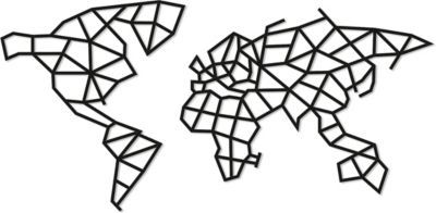 Eco Wood Art Интерьерный пазл Ewa Design Карта мира, 324 элемента