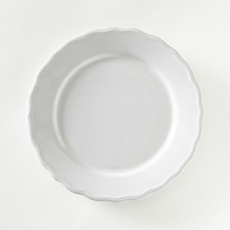 Комплект из 4 десертных тарелок LaRedoute AJILA единый размер белый