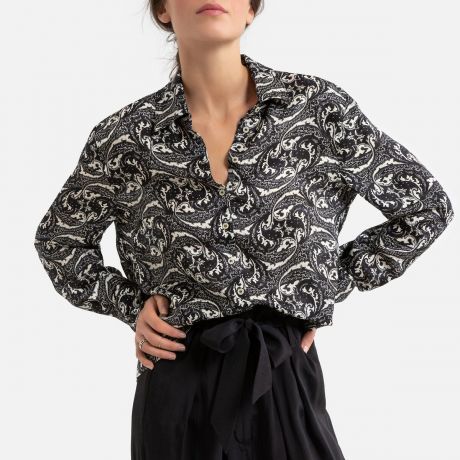 Блуза LaRedoute С принтом длинные рукава SOKO 0(XS) черный