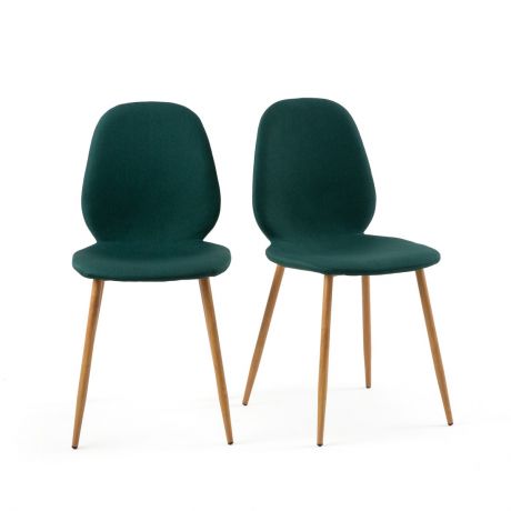 Комплект из 2 стульев Nordie LaRedoute La Redoute единый размер зеленый