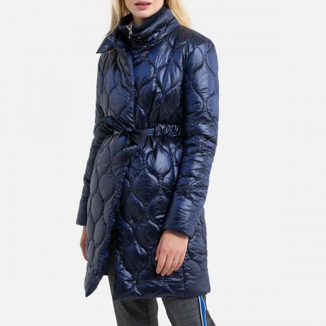 Куртка LaRedoute Стеганая короткая с застежкой на молнию 44 (FR) - 50 (RUS) синий