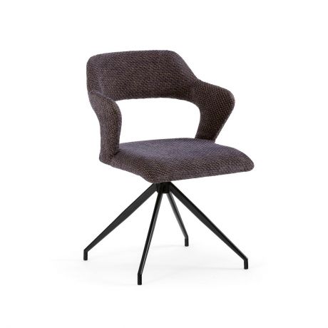 Кресло LaRedoute Для стола вращающееся Asyar единый размер фиолетовый
