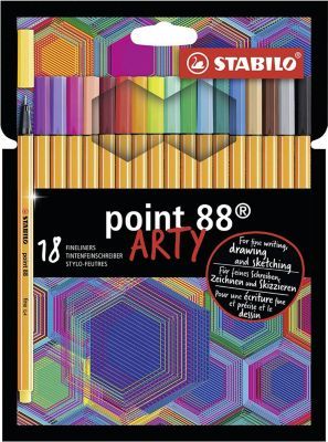 STABILO Капиллярные ручки Stabilo Point 88 Arty, 18 цветов