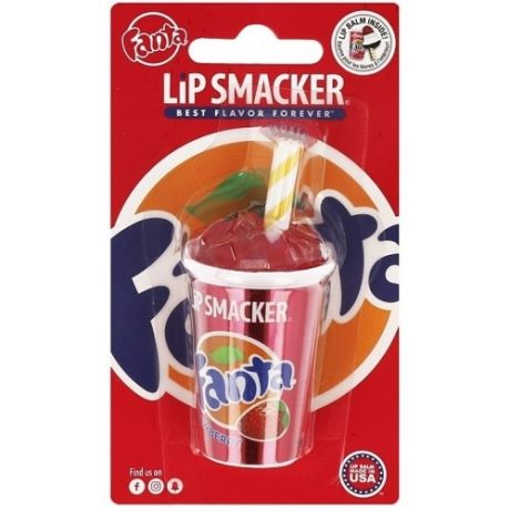 Lip Smacker Бальзам Fanta Strawberry для Губ с Ароматом, 7,4 гр